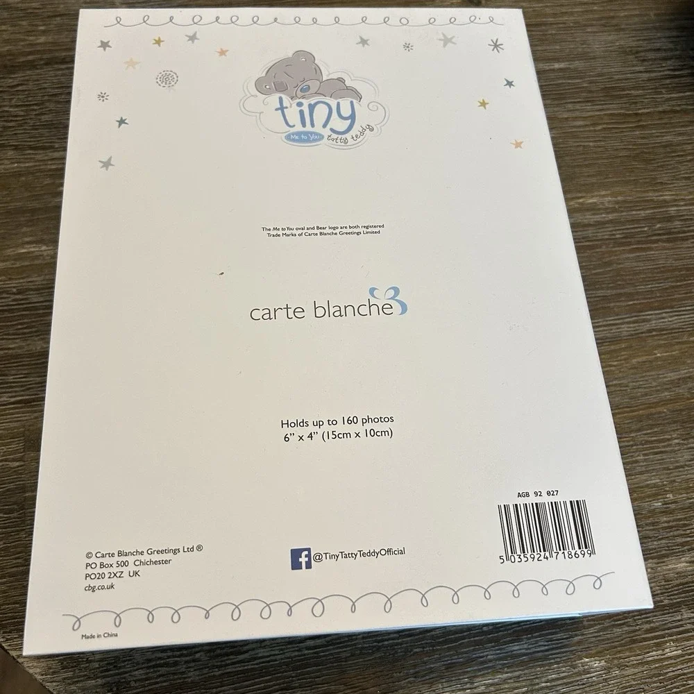Tiny Tatty Teddy Me to You Christening Photo Album 160 Photos 4x6 Gift Box